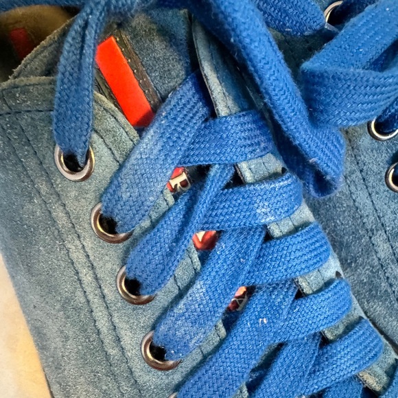 Prada Men suede Lace up Sneakers - Picture 3 of 9